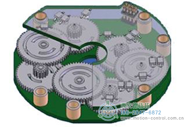 使用多個(gè)通過機(jī)械齒輪連接的編碼器盤組成的多圈絕對(duì)值式編碼器